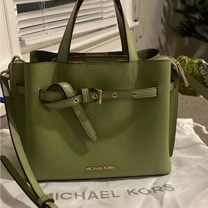 Michael Kors Olive Green Satchel